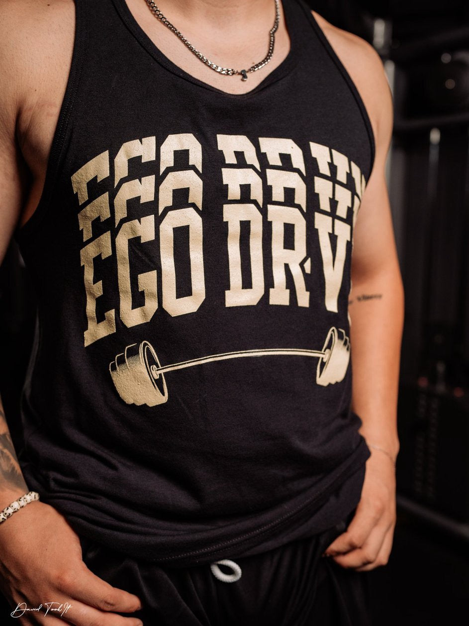 EgoDrvn Unisex Tank Top (Off-White Logo)