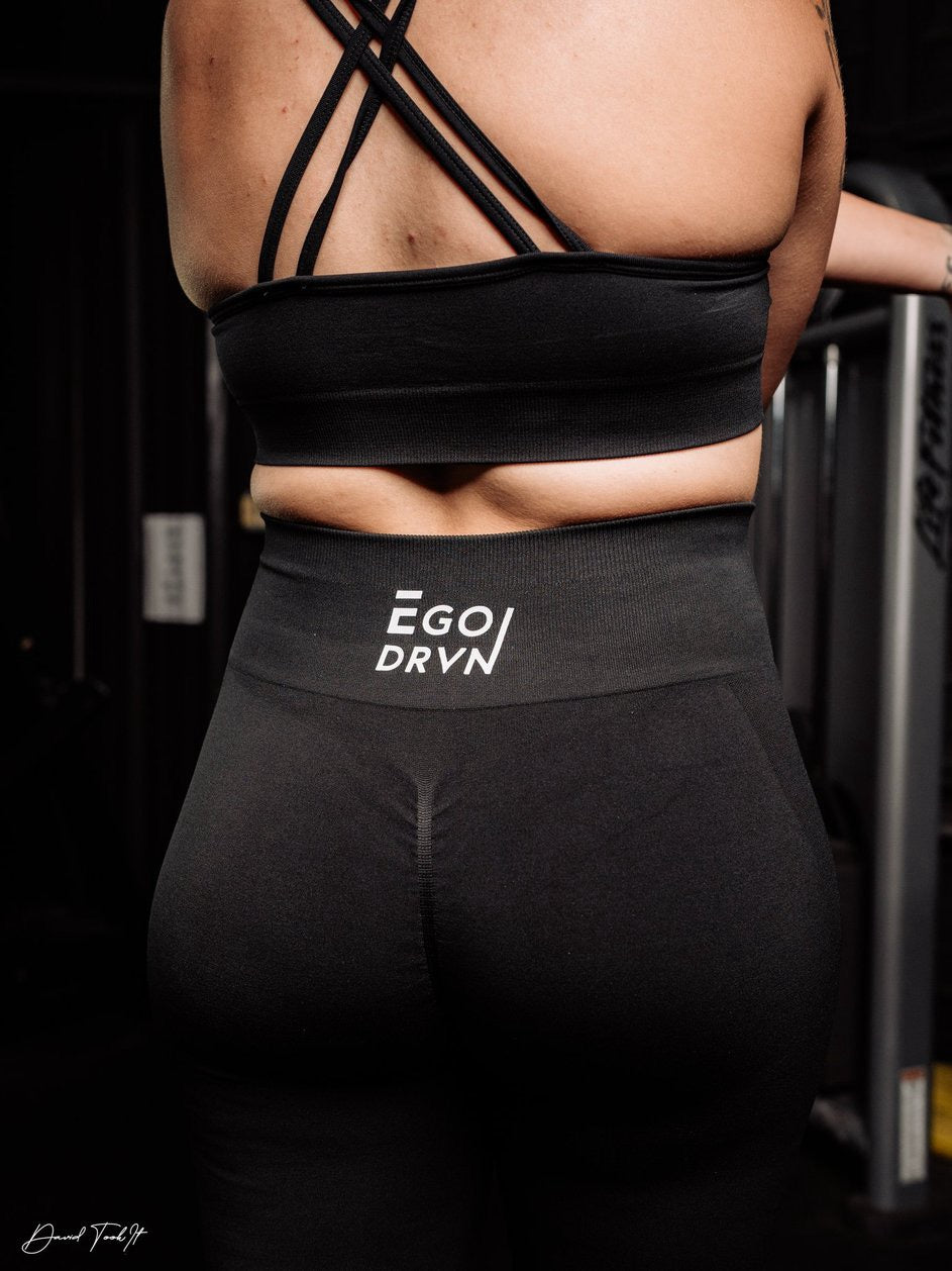 EgoDrvn Black Leggings (High Waist)