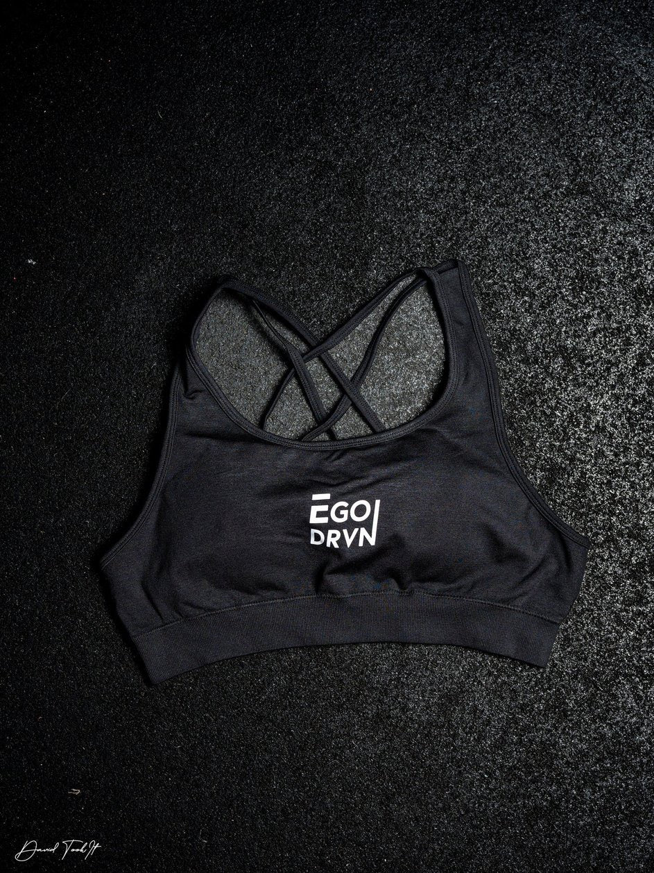 EgoDrvn Black Sports Bra