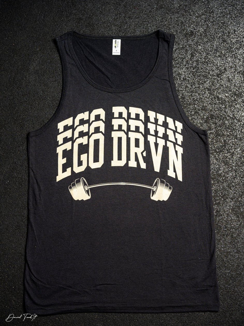 EgoDrvn Unisex Tank Top (Off-White Logo)